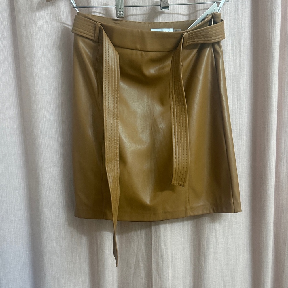 Calvin Klein Tan Pencil Skirt